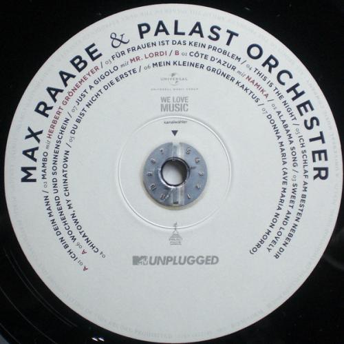 Виниловая пластинка Raabe, Max, MTV Unplugged