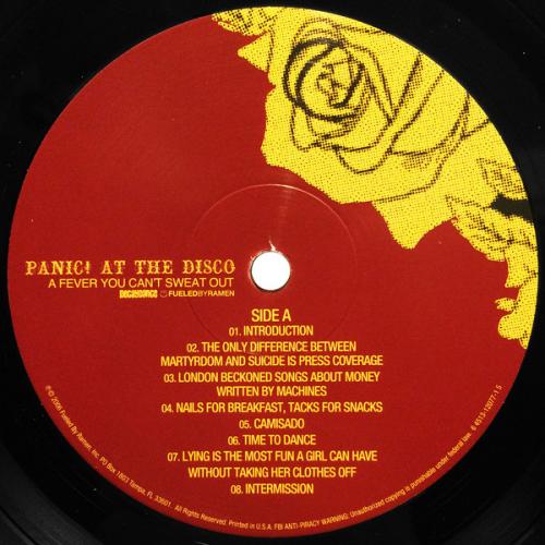 Виниловая пластинка WM Panic! At The Disco A Fever You Can'T Sweat Out (Gatefold)