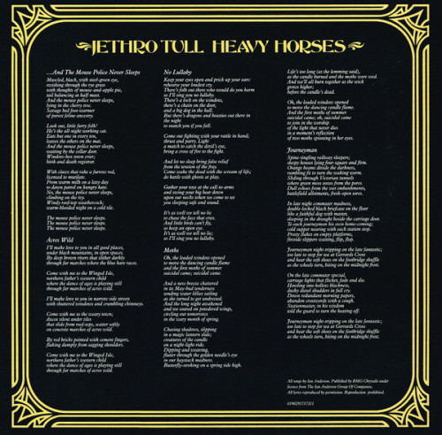 Виниловая пластинка WM Jethro Tull Heavy Horses (Steven Wilson Remix) (180 Gram)