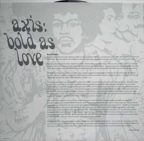 Виниловая пластинка Jimi Hendrix AXIS: BOLD AS LOVE (MONO)