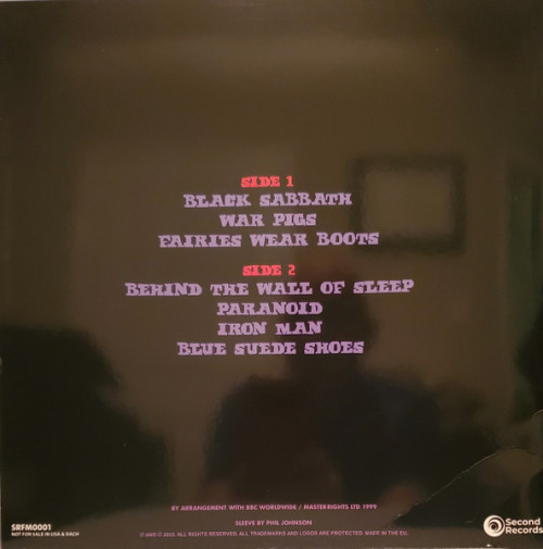 Виниловая пластинка Black Sabbath - Paranoia (BBC Sunday Show : Broadcasting House London 26th April 1970) (Red Marble Vinyl)