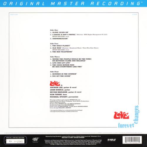 Виниловая пластинка Love - Forever Changes (Original Master Recording) (Black Vinyl 2LP)