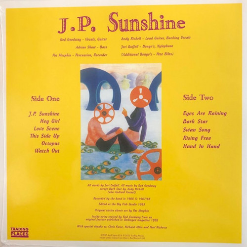 Виниловая пластинка J.P. Sunshine - J.P. Sunshine (Black Vinyl LP)