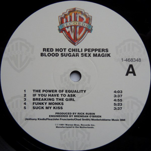 Виниловая пластинка WM Red Hot Chili Peppers Blood Sugar Sex Magik (180 Gram/Remastered)