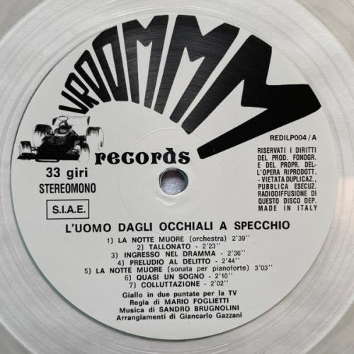 Виниловая пластинка Саундтрек - L'Uomo Dagli Occhiali A Specchio (Sandro Brugnolini) (Coloured Vinyl LP)