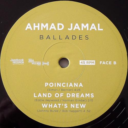 Виниловая пластинка Ahmad Jamal - Ballades (Black Vinyl 2LP)