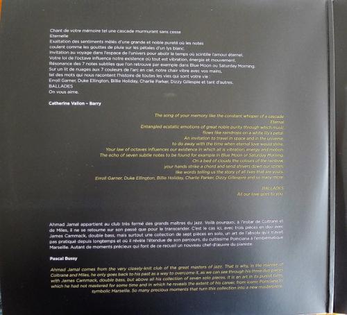 Виниловая пластинка Ahmad Jamal - Ballades (Black Vinyl 2LP)