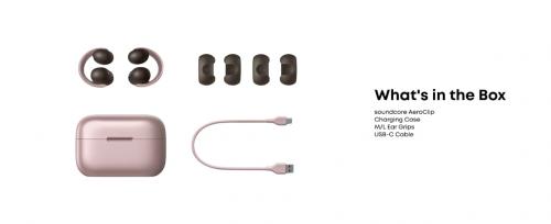 Наушники Soundcore AeroClip Rosy White (Pink)