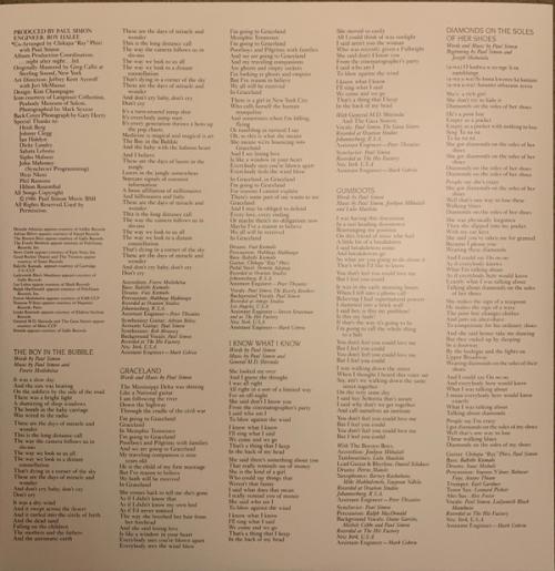 Виниловая пластинка Paul Simon — GRACELAND (National Album Day 2020 / Limited Clear Vinyl)