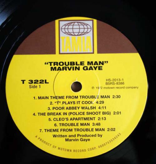Виниловая пластинка Marvin Gaye, Trouble Man (Back To Black)