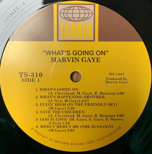 Виниловая пластинка Marvin Gaye, What's Going On (Back To Black)