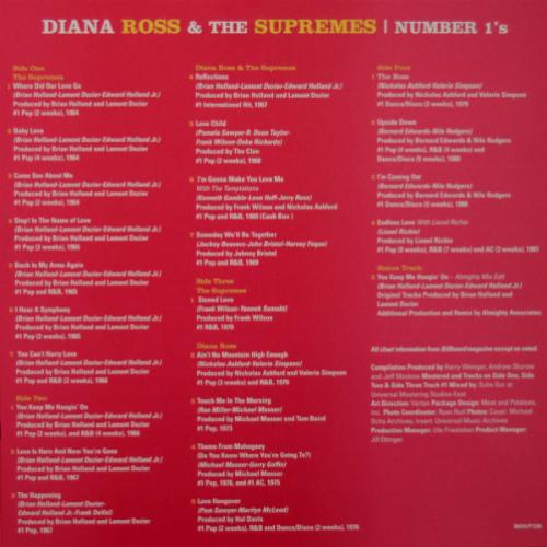 Виниловая пластинка Diana Ross & The Supremes NO 1S (180 Gram)