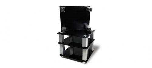 Стойка под Hi-Fi NorStone Square HiFi black glass/silver