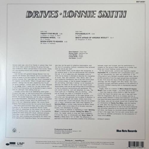 Виниловая пластинка Lonnie Smith -  Drives (Black Vinyl LP)