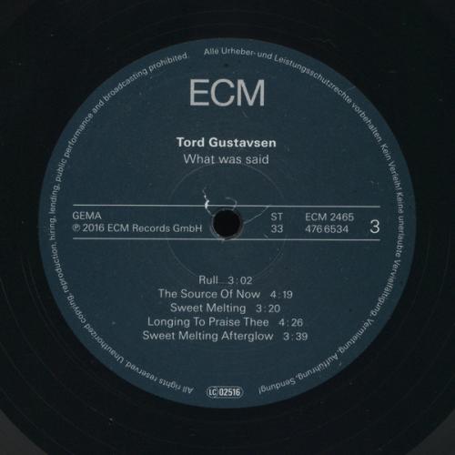 Виниловая пластинка Tord Gustavsen TORD GUSTAVSEN: WHAT WAS SAID