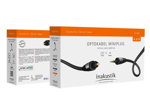 Кабель оптический In-Akustik Star Optical Cable Toslink - Miniplug 1.5m #003121151