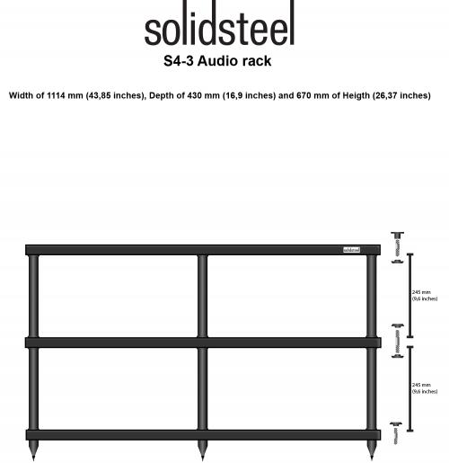 Стойка Solidsteel S4-3 Black