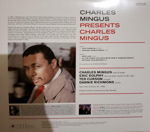 Виниловая пластинка Charles Mingus - Presents Charles Mingus (BlackVinyl LP)