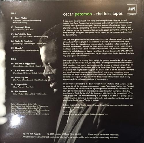 Виниловая пластинка Oscar Peterson - Exclusively For My Friends: The Lost Tapes (Analogue) (Black Vinyl LP)