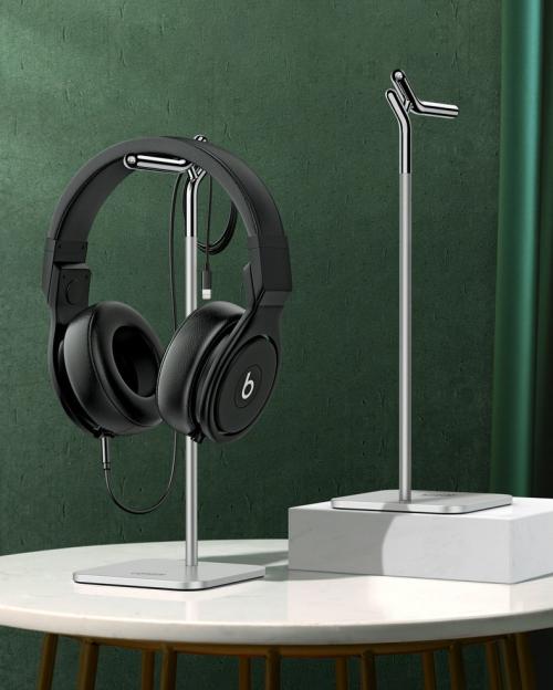 Подставка настольная металлическая UGREEN для наушников и гарнитуры Adjustable Headphone Stand Bracket #80701