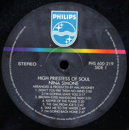 Виниловая пластинка Simone, Nina, High Priestess Of Soul