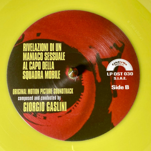 Виниловая пластинка Саундтрек - Rivelazioni Di Un Maniaco Sessuale Al Capo Della Squadra Mobile (Giorgio Gaslini) (Coloured Vinyl LP)