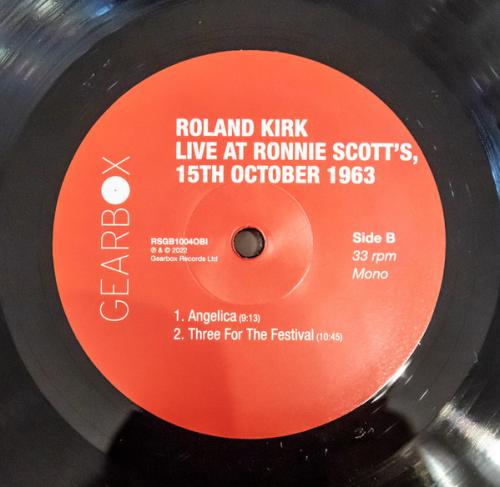 Виниловая пластинка Roland Kirk - Live At Ronnie Scott's 1963 (Black Vinyl LP)