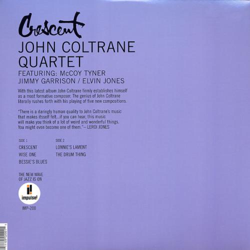 Виниловая пластинка John Coltrane - Crescent (Black Vinyl LP)