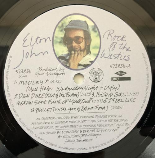 Виниловая пластинка Elton John, Rock Of The Westies (Remastered 2017)