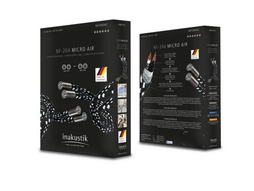 Кабель межблочный аудио In-Akustik Referenz NF-204 Micro AIR, 1.0m, RCA #007188110
