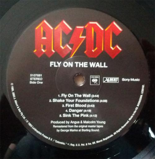 Виниловая пластинка Sony AC/DC Fly On The Wall (180 Gram Black Vinyl)
