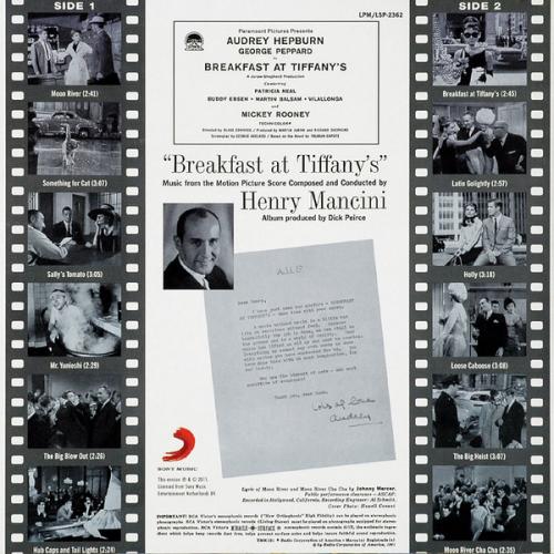 Виниловая пластинка OST - Breakfast At Tiffany's (Henry Mancini) (Analogue) (Black Vinyl LP)