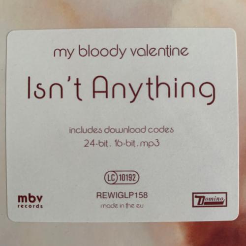 Виниловая пластинка My Bloody Valentine - Isn't Anything (Black Vinyl LP)