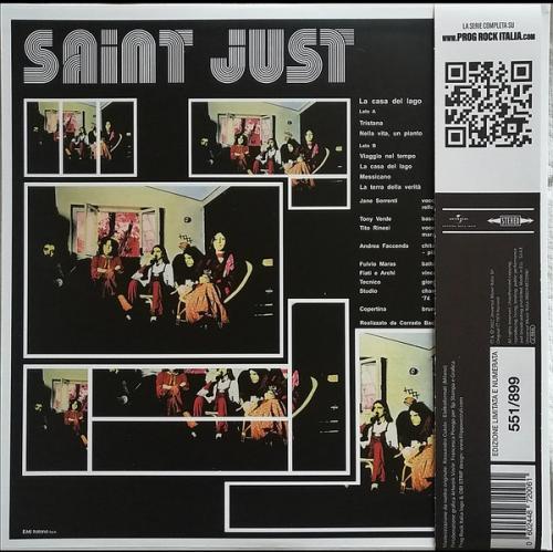 Виниловая пластинка Saint Just - La Casa Del Lago (Black Vinyl LP)