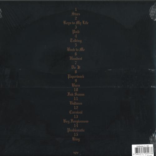 Виниловая пластинка Kanye West; Ty Dolla Sign - Vultures 1 (Clear Gold Splatter Vinyl 2LP)