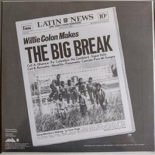 Виниловая пластинка Willie Colon - La Gran Fuga (Black Vinyl LP)