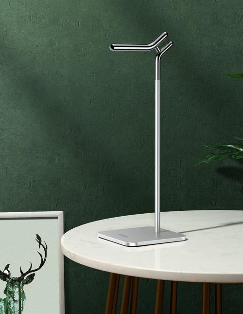 Подставка настольная металлическая UGREEN для наушников и гарнитуры Adjustable Headphone Stand Bracket #80701