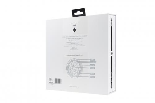 HDMI кабель Little Lab Ocean (8K/4320p/HDR/60p/48Gbps/10% Silver) X 3.0m (LL-O2-030)