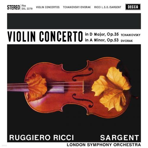Виниловая пластинка Ruggiero Ricci - Tchaikovsky/ Dvorak: Violin Concertos (Analogue) (Black Vinyl 2LP)
