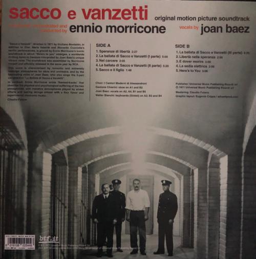Виниловая пластинка OST - Sacco E Vanzetti (Ennio Morricone) (RSD2024, Clear Transparent Vinyl, 30x30cm insert LP)