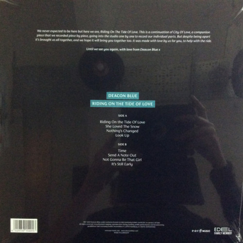 Виниловая пластинка Deacon Blue - Riding On The Tide Of Love (Black Vinyl LP)