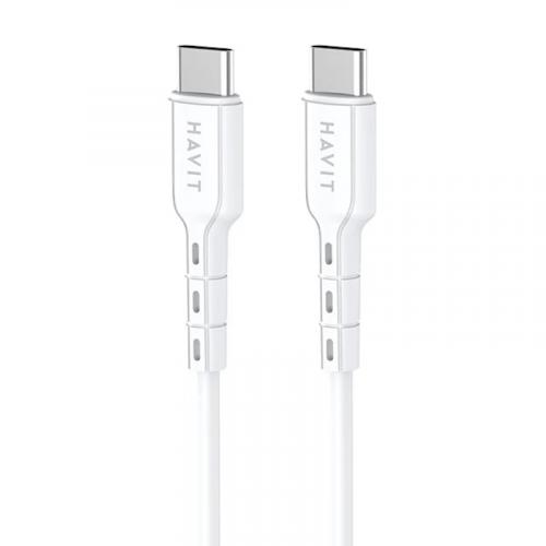 USB кабель HAVIT CB6235 USB-C - USB-C WH 1m