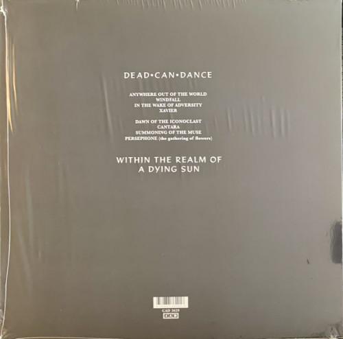 Виниловая пластинка Dead Can Dance — WITHIN THE REALM OF A DYING SUN (LP)