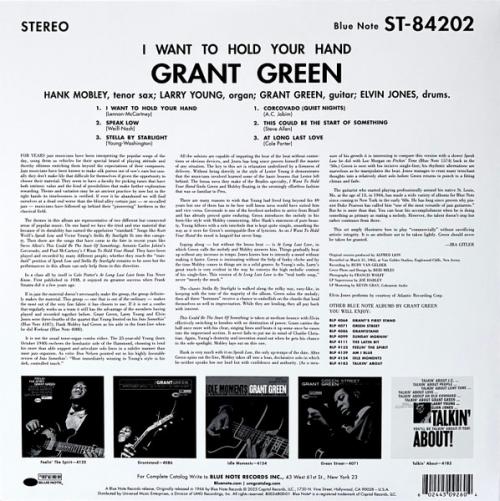 Виниловая пластинка Grant Green - I Want To Hold Your Hand (Tone Poet) (Black Vinyl LP)