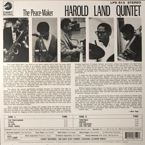 Виниловая пластинка Harold Land - The Peace-Maker (Verve By Request) (Black Vinyl LP)