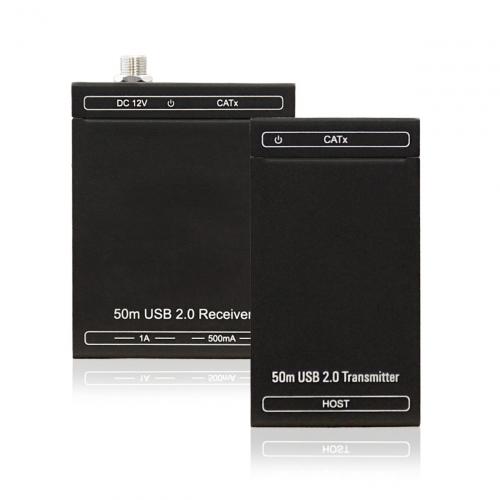 Приемник и передатчик сигнала USB 2.0 по кабелю витой пары Qtex QVE TUSB50
