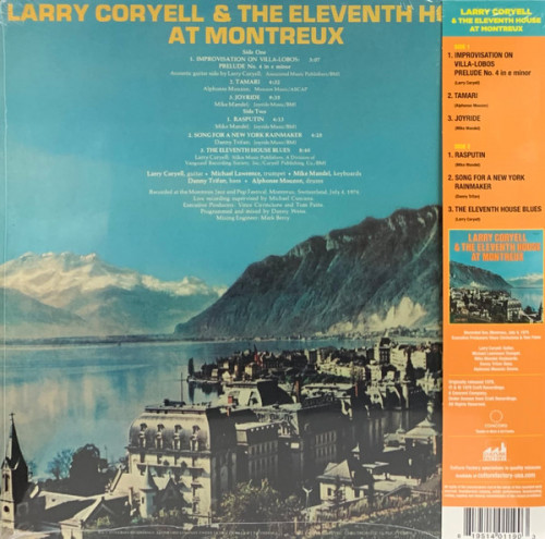 Виниловая пластинка Larry Coryell - At Montreux (Coloured Vinyl LP)