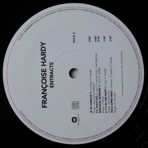Виниловая пластинка Franсoise Hardy - Entracte (Black Vinyl LP)