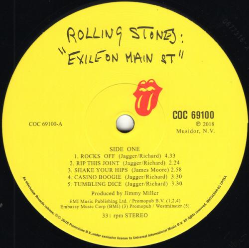 Виниловая пластинка Rolling Stones — EXILE ON THE MAIN STREET (HALF SPEED MASTER) (2LP)