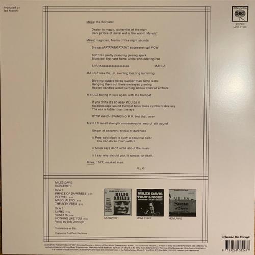 Виниловая пластинка Miles Davis - Sorcerer (Black Vinyl LP)